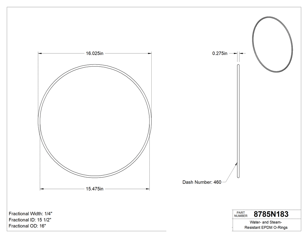 Technical drawing - 8785N183